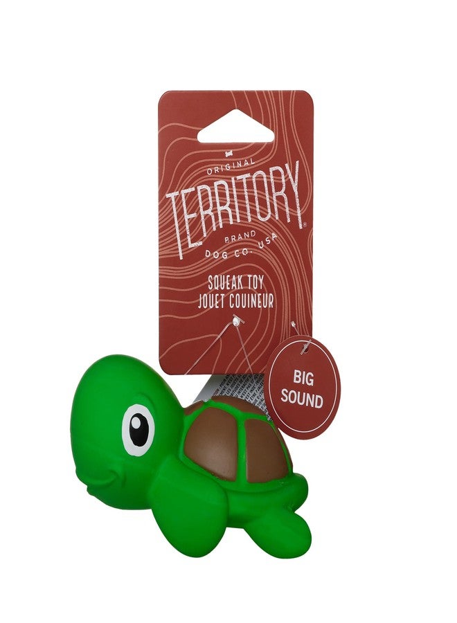 Territory Sea Squeaker Natural Rubber Animal Dog Toy for Small Medium Large Dog Toy, Turtle - Image 4