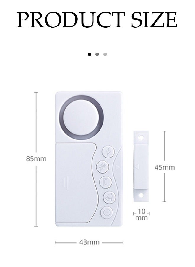 SF19 English cross-border simple door magnetic alarm, battery version, used for doorbell, refrigerator, door and window closing reminder, anti-theft - Image 2