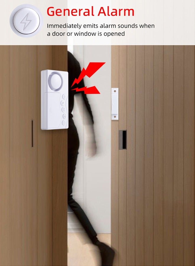 SF19 English cross-border simple door magnetic alarm, battery version, used for doorbell, refrigerator, door and window closing reminder, anti-theft - Image 5