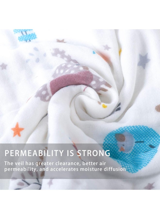 روعة 10pcs سوبر ناعمة غسالات الطفل مجموعة مناشف حمام الطفل 100٪ عالية الجودة القطن المسلين منشفة حمام مناشف الوجه للطفل حديث الولادة الجلد الحساس (أنماط عشوائية) 25x25cm - Image 5