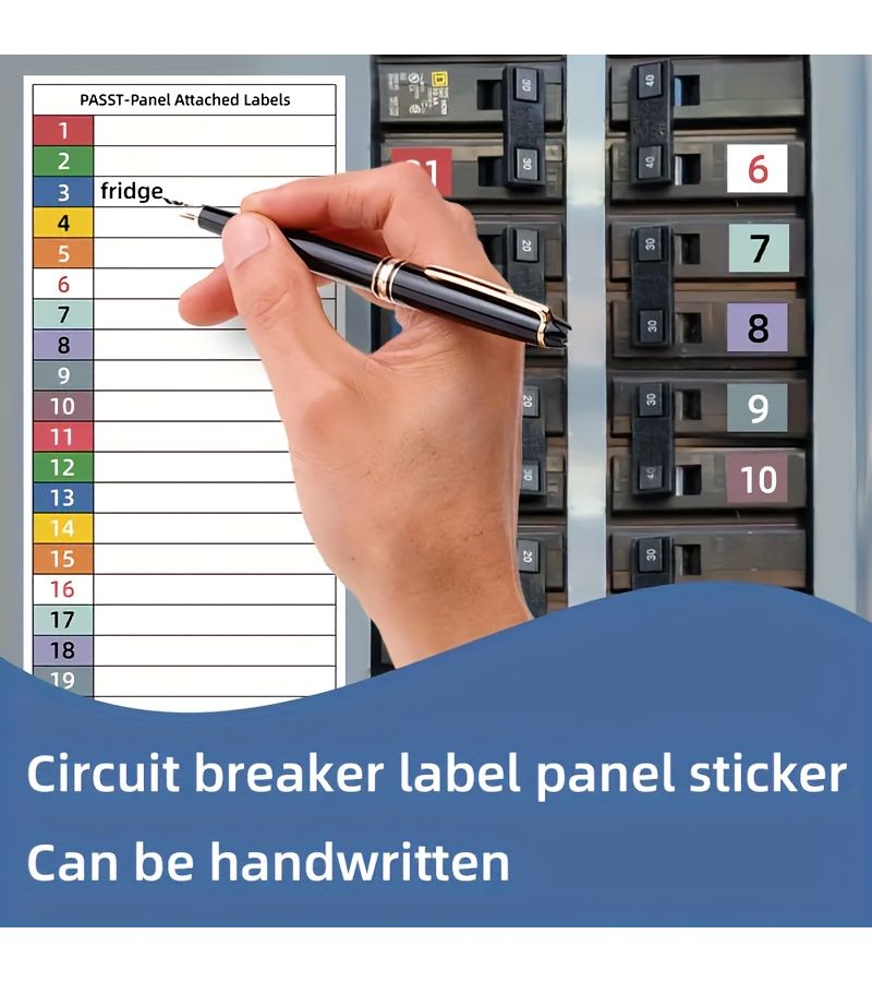 D11 Circuit Breaker Stickers for Labeling Electrical Panels Easy Identification Set - Image 3