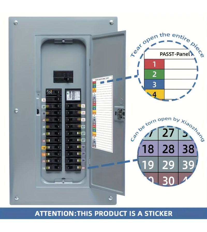 D11 Circuit Breaker Stickers for Labeling Electrical Panels Easy Identification Set - Image 4