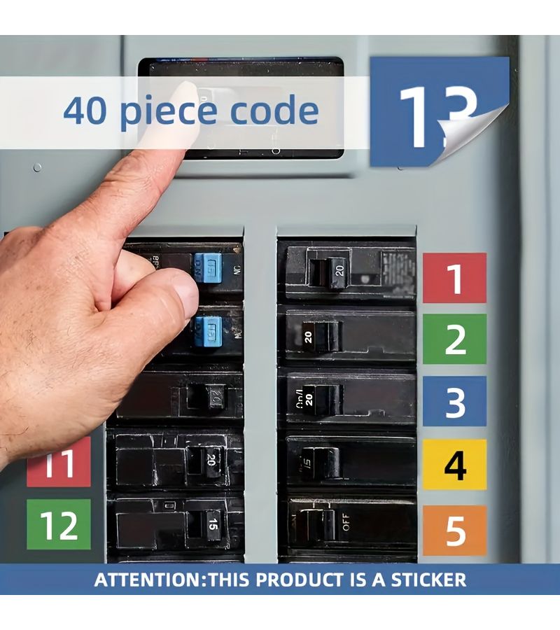D11 Circuit Breaker Stickers for Labeling Electrical Panels Easy Identification Set - Image 5