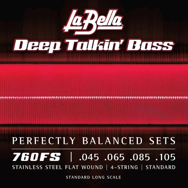 La Bella Deep Talkin' Bass 760FS-TB Flat Wound Bass Strings Set 45/105 - Image 1
