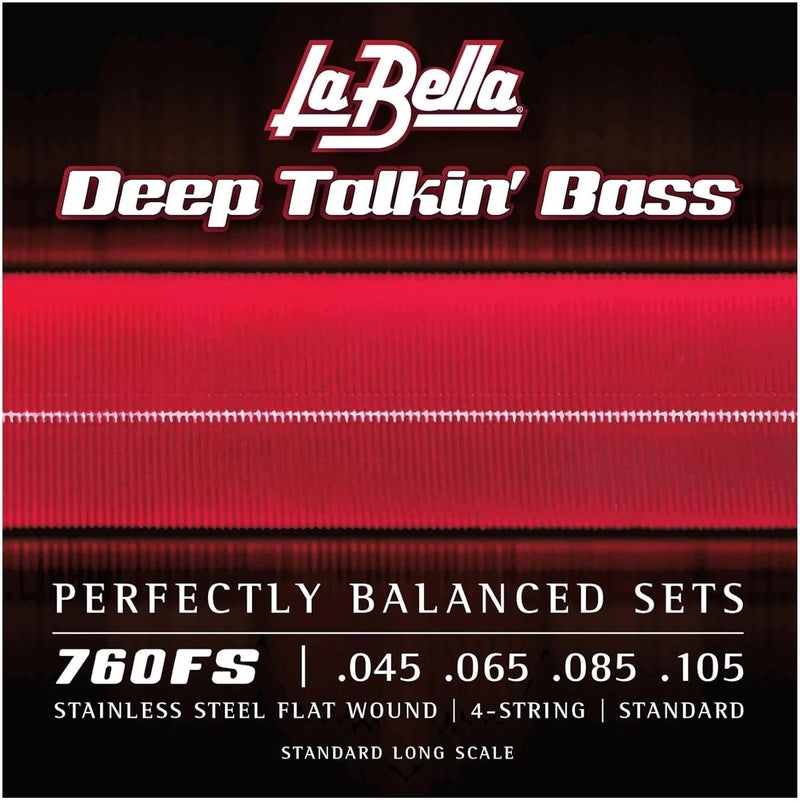 La Bella Deep Talkin' Bass 760FS-TB Flat Wound Bass Strings Set 45/105 - Image 2