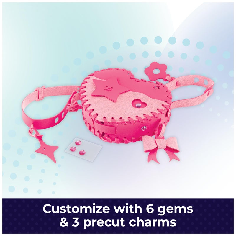 Cool Maker, Sweetheart Handbag Kit, Design a Faux Leather Shoulder Bag, Arts and Crafts Kit, Kids Toys for Girls Ages 6 and up - Image 4