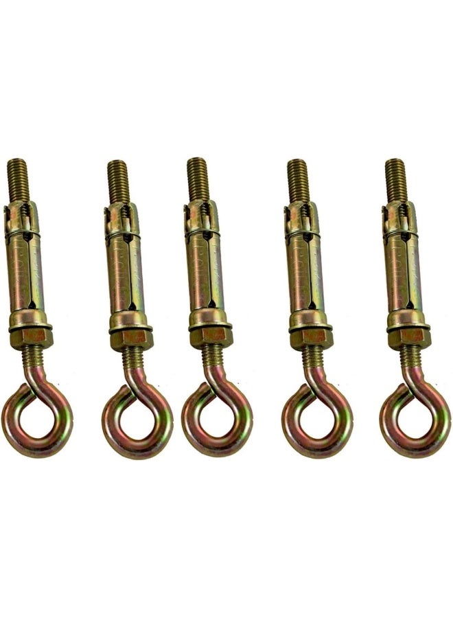 Royal Apex High Strength Metal Sleeve Shield Closed Hook/Eye Hook Open Hook Anchor Bolt Pack Of 5 Closed Hook 10 Mm - Image 1
