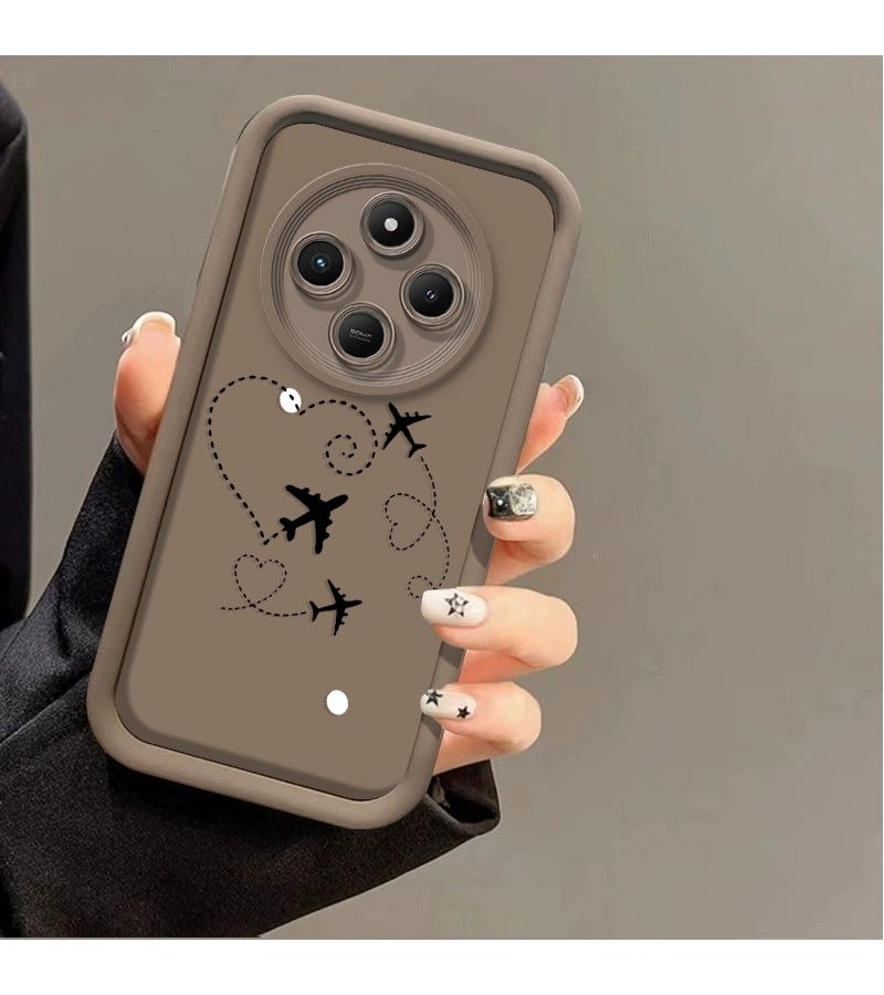 Phone Case Compatible With Xiaomi Poco C75 5G Poco M7 5G Redmi A3 Pro Redmi A4 Redmi 14C 4G Redmi 14C 5G Redmi 14R Brown Shock Absorbing Anti Slip Lightweight Durable Dirt Resistant - Image 4