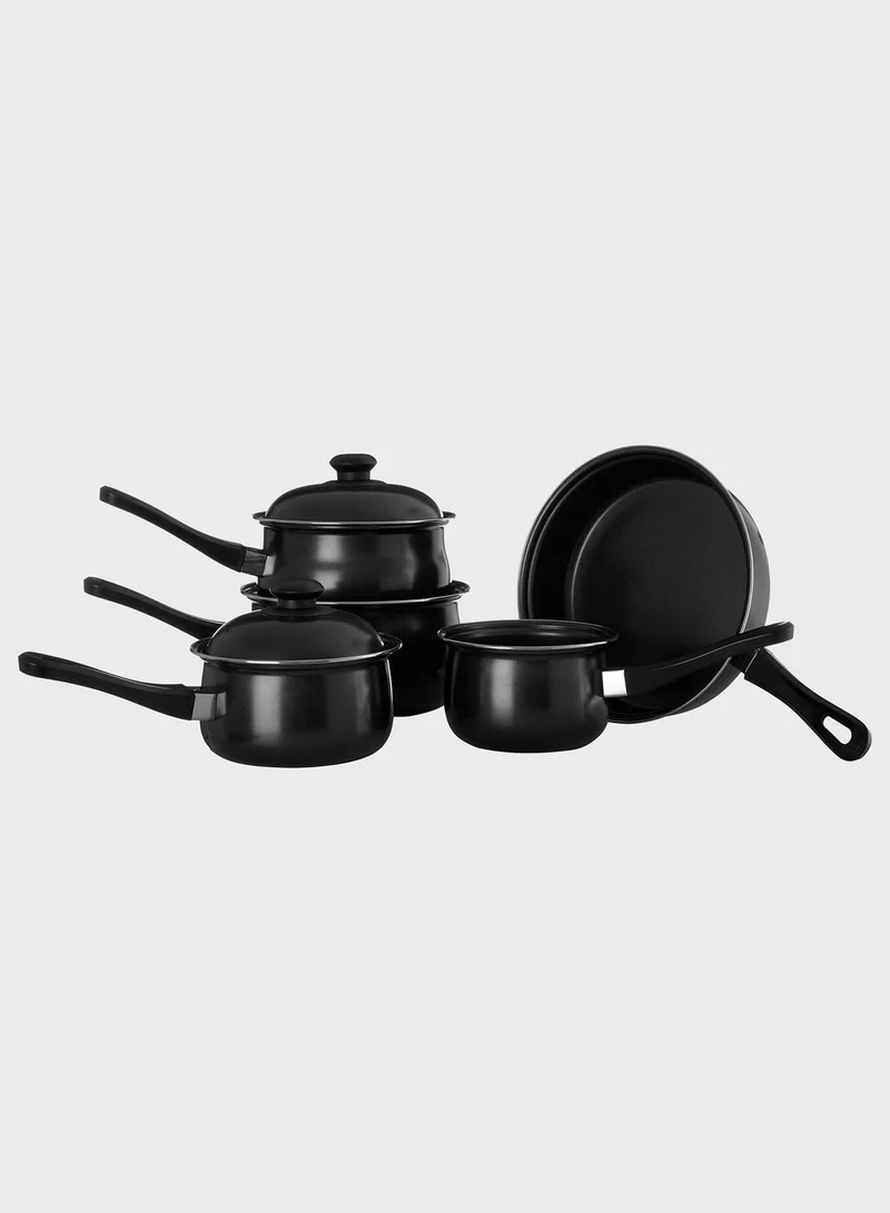 Premier 5 Piece Black Non Stick Pan Set