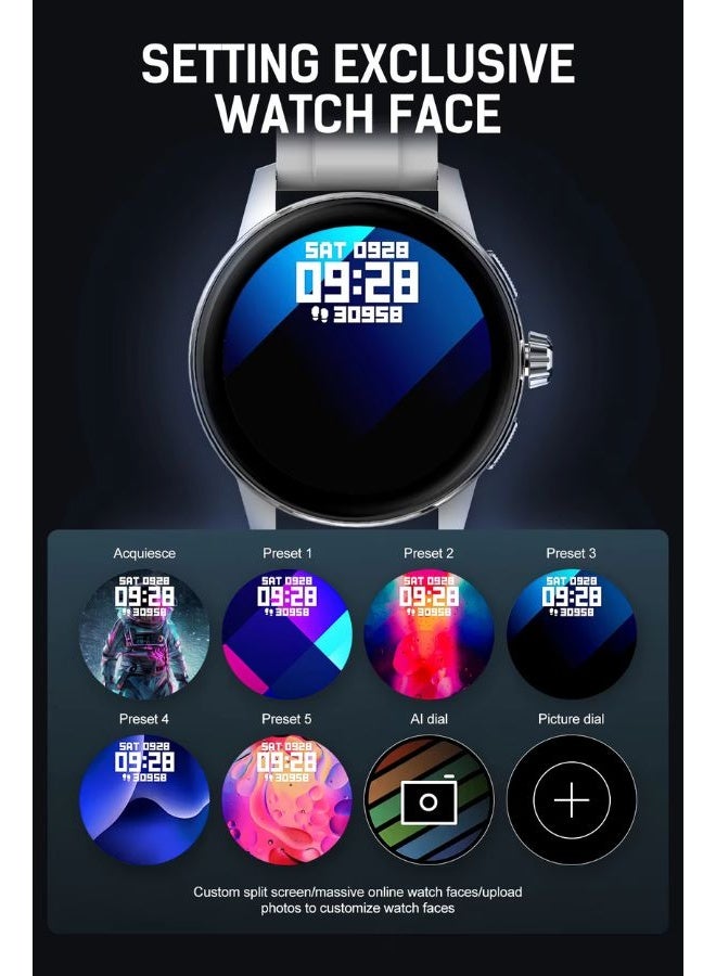 LDNIO Smartwatch with Real-Time Heart Rate & Oxygen Monitoring, Sleeping Health Monitoring, Professional Sports Modes and Intelligent Sleep Tracking in Premium Zinc Alloy Waterproof Design - Image 5