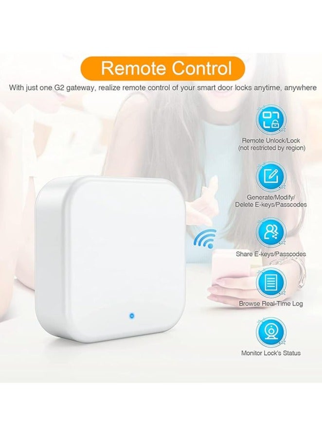 Smart Wi-Fi Gateway, G2 Hub For Keyless Entry Remote Control  Manage Bluetooth Deadbolt Door Lock with TTLock App, Wi-Fi Bridge Work with Alexa Google Home For Voice Control - Image 3