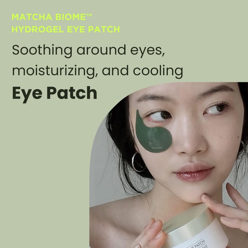 HEIMISH Matcha Biome Hydrogel Eye Patch (60ea) | Eye Patch for Swollen Eyes and Wrinkles | Matcha, flawless skin, Calming, for Swollen Eyes, Antioxidant, Soothing, Vitamins, Kbeauty - Image 2