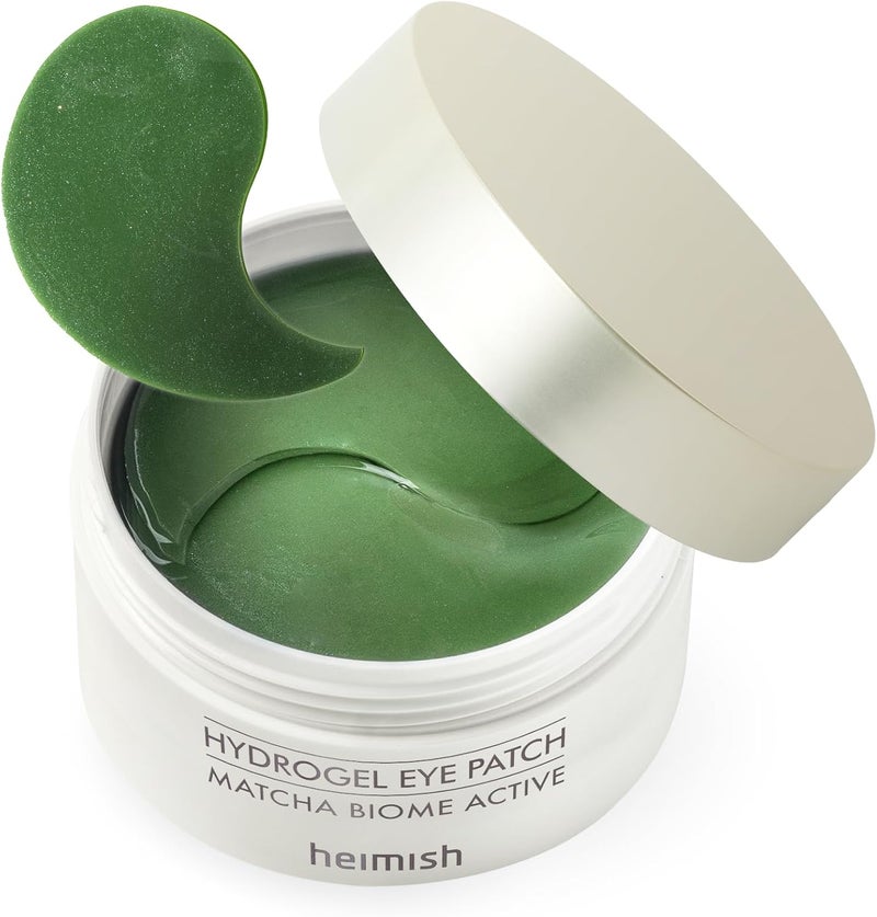 HEIMISH Matcha Biome Hydrogel Eye Patch (60ea) | Eye Patch for Swollen Eyes and Wrinkles | Matcha, flawless skin, Calming, for Swollen Eyes, Antioxidant, Soothing, Vitamins, Kbeauty - Image 1