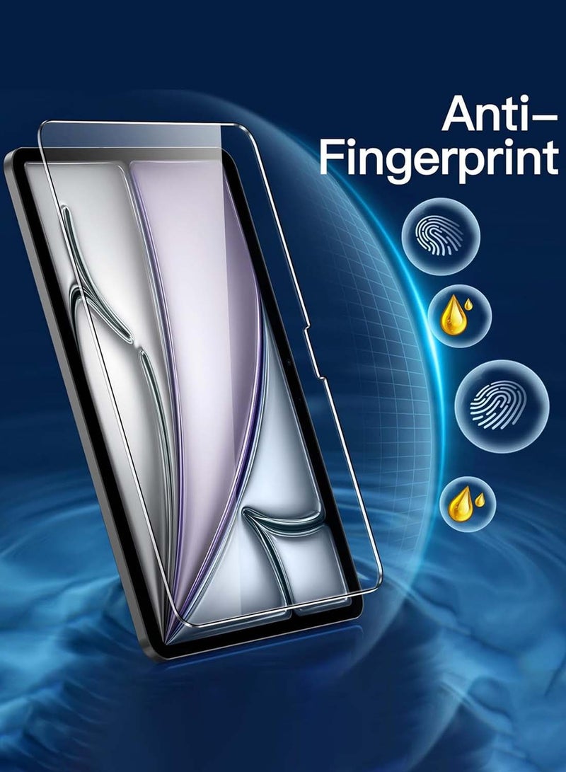 Wtech Apple iPad Air 2025 (7th Generation) M3 11 inch WTech Premium Series Curved Edges Full Cover Tempered Glass Screen Protector 2 Pack - Clear - Image 4