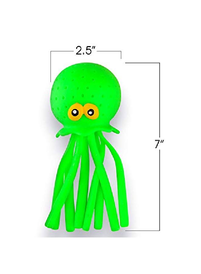 ArtCreativity Octopus Water Balls Set Of 3 Rubber Kids? Bath Toys Sensory Stress Relief Pool Toys For Kids Cute Goodie Bag Fillers For Boys And Girls Pink Blue And Green  - Image 3
