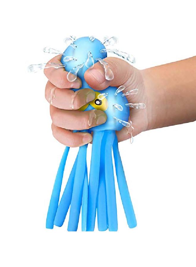ArtCreativity Octopus Water Balls Set Of 3 Rubber Kids? Bath Toys Sensory Stress Relief Pool Toys For Kids Cute Goodie Bag Fillers For Boys And Girls Pink Blue And Green  - Image 4