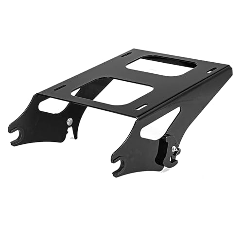 Mofun Detachable Tour Pack Mounting Rack Trunk Mount Compatible with Harley Touring Road King Electra Road Street Glide 2014-2025 Gloss Black - Image 1