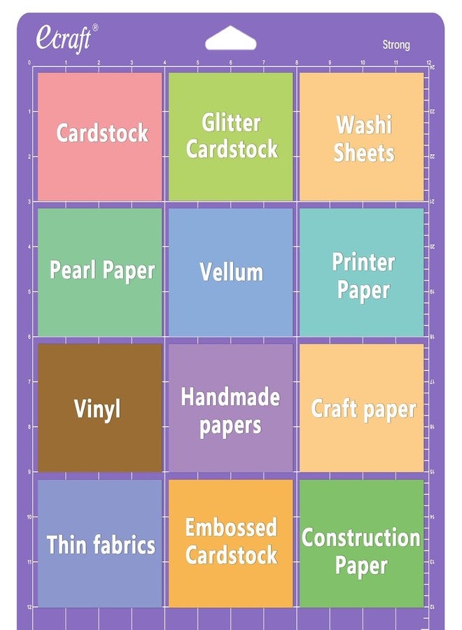 Ecraft 12x24 Cutting Mat 3-Pack (Standard, Light, Strong) Compatible with Cricut Maker 3/4/Maker, Explore 3/4/Air 2/Air/One, Variety Adhesive Sticky Cutting Mats Accessories - Image 4