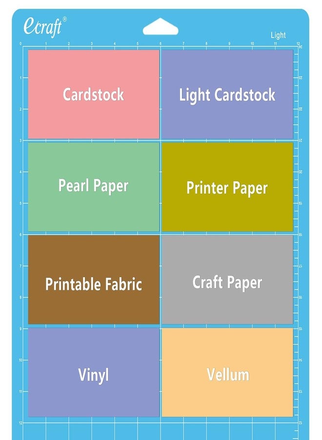 Ecraft 12x24 Cutting Mat 3-Pack (Standard, Light, Strong) Compatible with Cricut Maker 3/4/Maker, Explore 3/4/Air 2/Air/One, Variety Adhesive Sticky Cutting Mats Accessories - Image 5