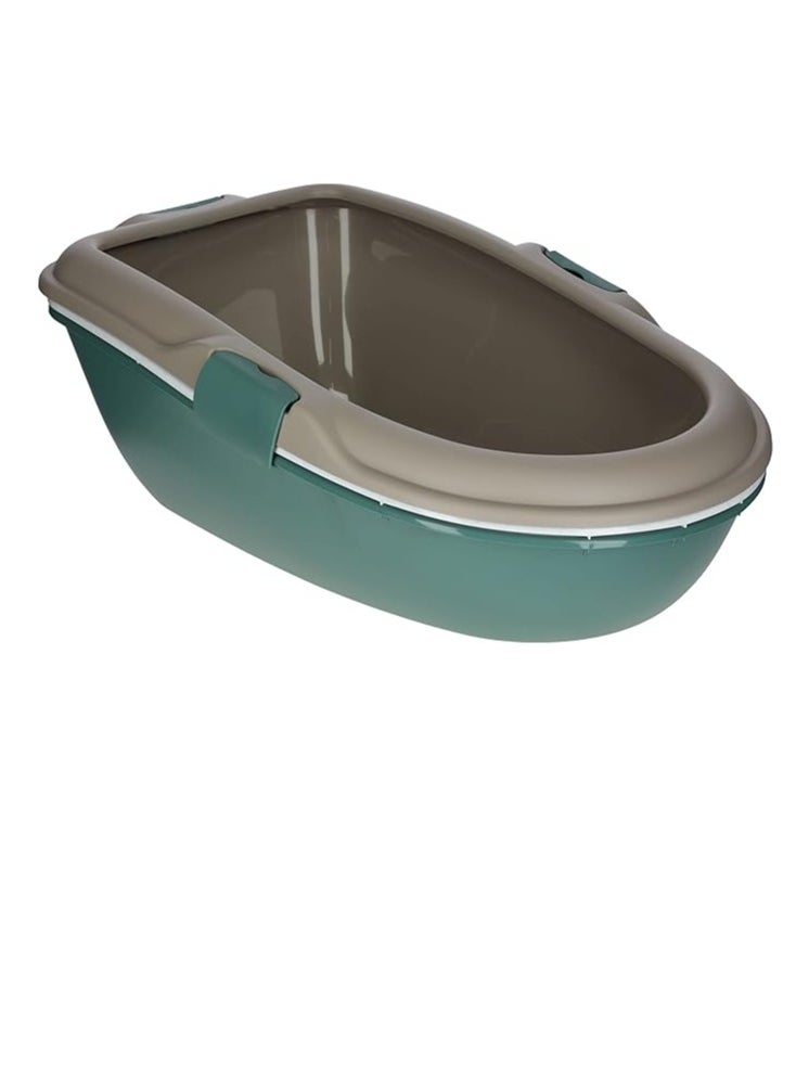 Stefanplast Stefanplast Furba Chic MAXI Sifting Cat Litter Box – Light Dove Grey, Easy-Clean Triple Tray System, Reduces Waste & Odor for Large Cats  - Image 1