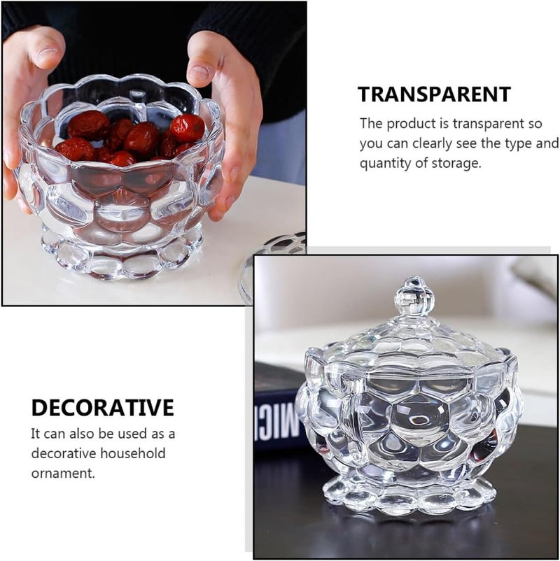 2pcs Glass Candy Jar and Dried Food Canister Set, Sealed Storage Containers with Lid, Food-grade Glass for Kitchen Pantry and Party Use - Image 5