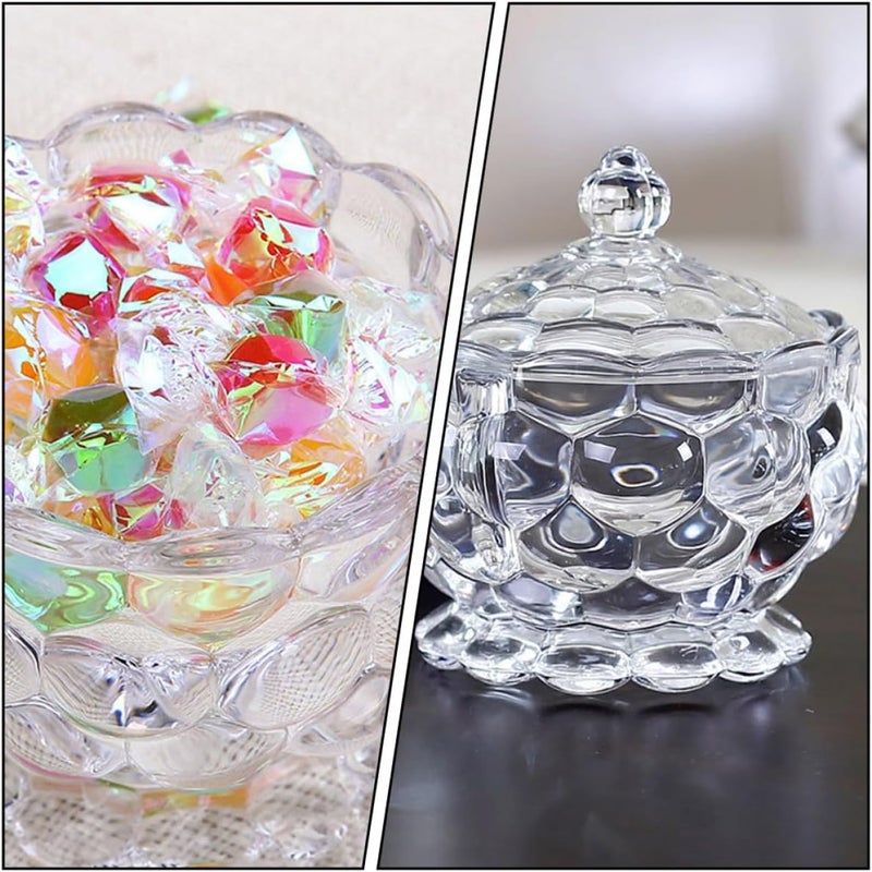 2pcs Glass Candy Jar and Dried Food Canister Set, Sealed Storage Containers with Lid, Food-grade Glass for Kitchen Pantry and Party Use - Image 4