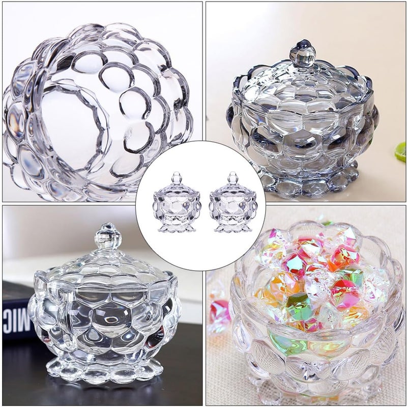2pcs Glass Candy Jar and Dried Food Canister Set, Sealed Storage Containers with Lid, Food-grade Glass for Kitchen Pantry and Party Use - Image 3