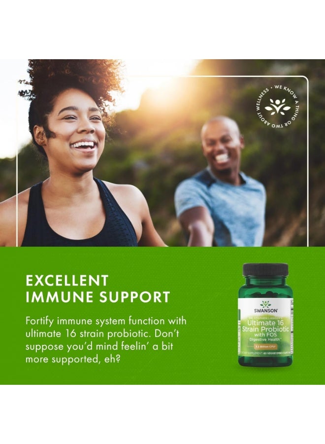 سوانسون دعم الجهاز الهضمي البروبيوتيك 3.2 مليار وحدة تشكيل مستعمرة لكل كبسولة 60 كبسولة نباتية - Image 2