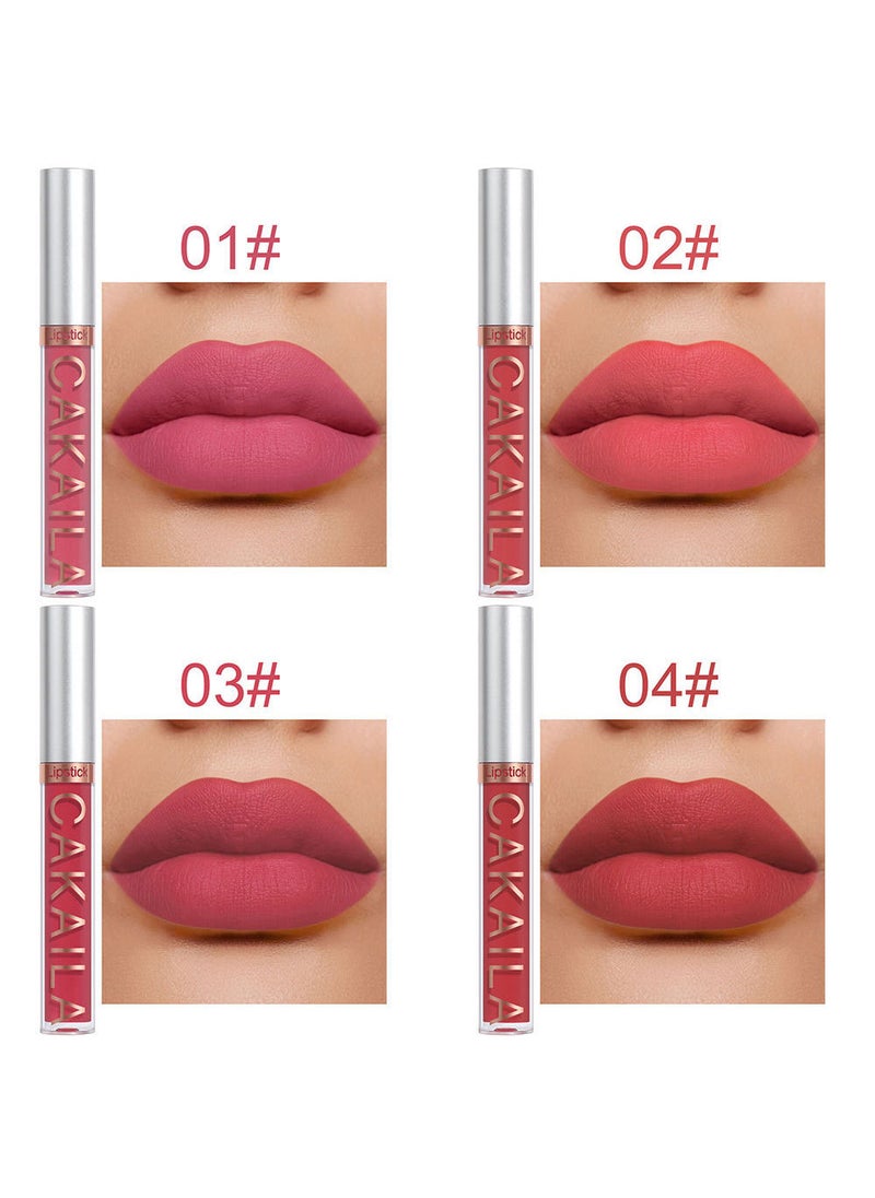 CAKAILA - 10 Pcs Matte Liquid Lipstick Set Contains Smooth Lip Lacquer Moisturizing Long Lasting Waterproof Velvet High Pigmented Lip Makeup Set For Women - Image 1