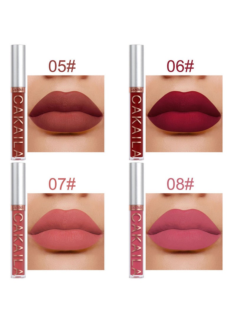 CAKAILA - 10 Pcs Matte Liquid Lipstick Set Contains Smooth Lip Lacquer Moisturizing Long Lasting Waterproof Velvet High Pigmented Lip Makeup Set For Women - Image 1