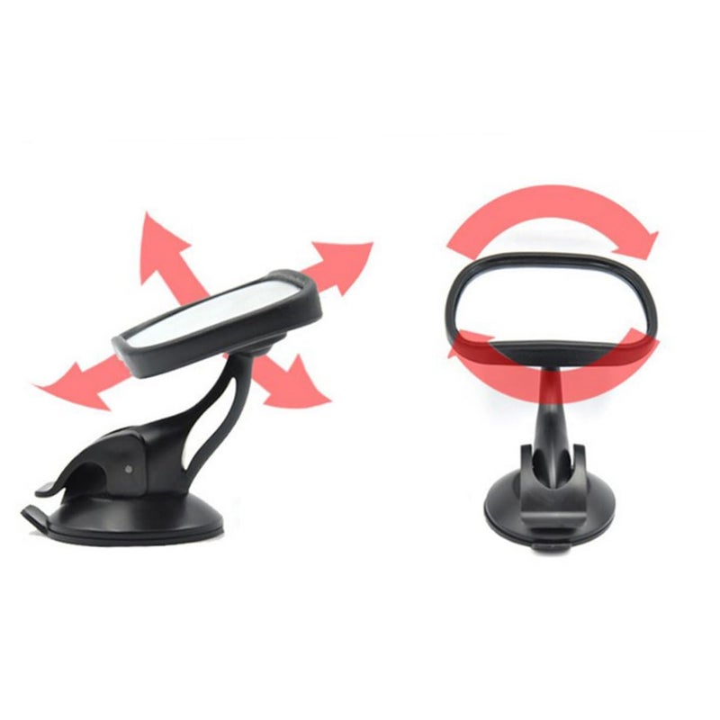 Wide Angle Shatterproof Baby Car Mirror with Suction Cup for Back Seat Monitoring Parents - Image 4