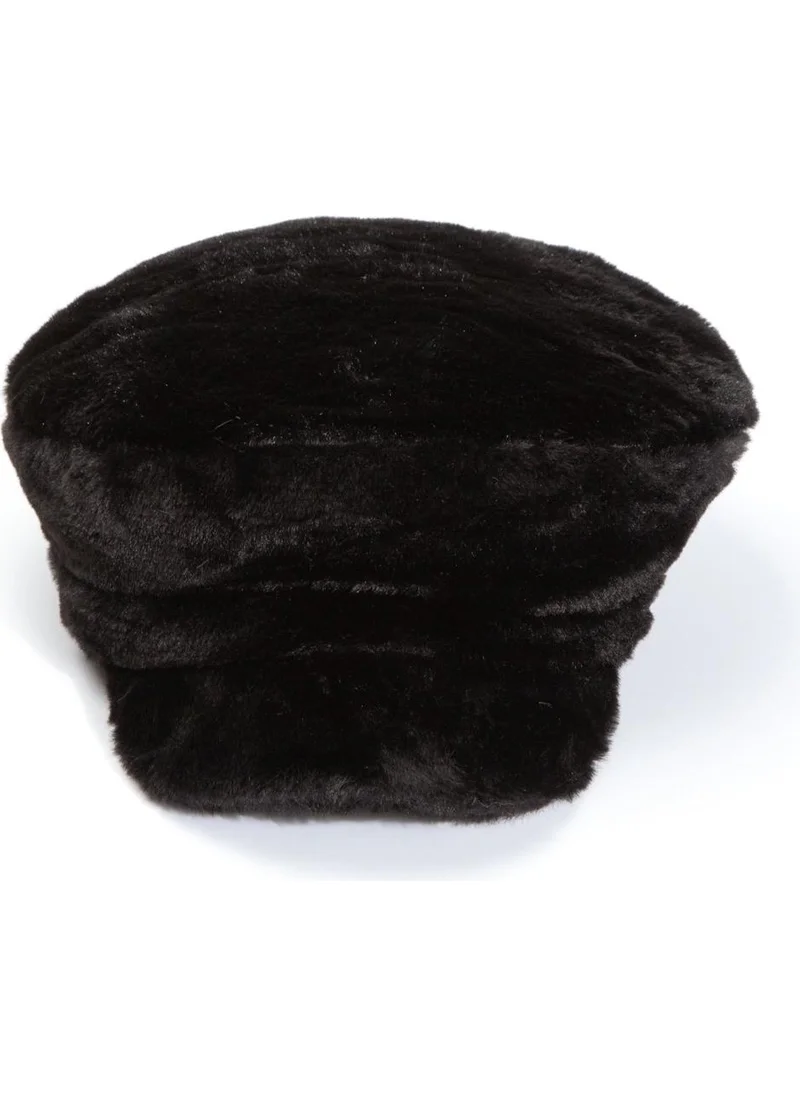 Bahels Sailor Type Black Plush Teddy Cap Hat