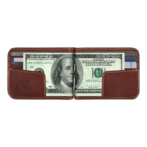 Tony Perotti Mens Money Clip Bifold Wallet Slim Minimalist Card Case Pockets Italian Leather - Image 3