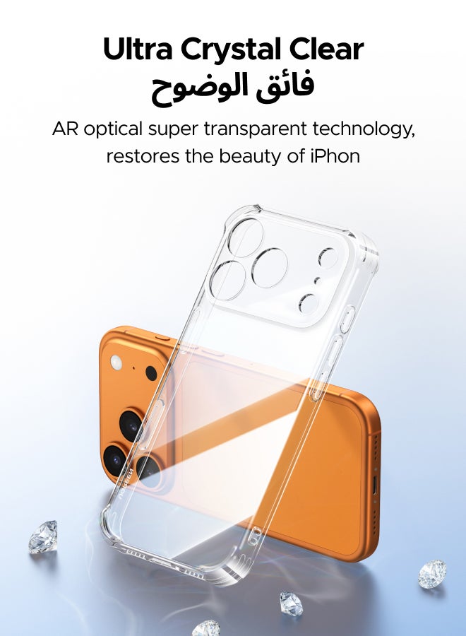 Ugreen 3 in 1 for iPhone 17 Pro Max Case, Built in 4 L-Arc Airbags, Military-Grade Protection, Ultra Clear, Shockproof iPhone Cover, with 2-Pack Ultra HD Screen Protector, Slim Case for 17 Pro Max 6.9-Inch - - Image 5