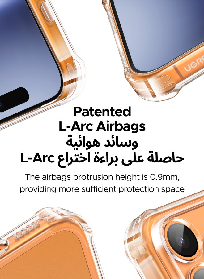 Ugreen 3 in 1 for iPhone 17 Pro Max Case, Built in 4 L-Arc Airbags, Military-Grade Protection, Ultra Clear, Shockproof iPhone Cover, with 2-Pack Ultra HD Screen Protector, Slim Case for 17 Pro Max 6.9-Inch - - Image 3
