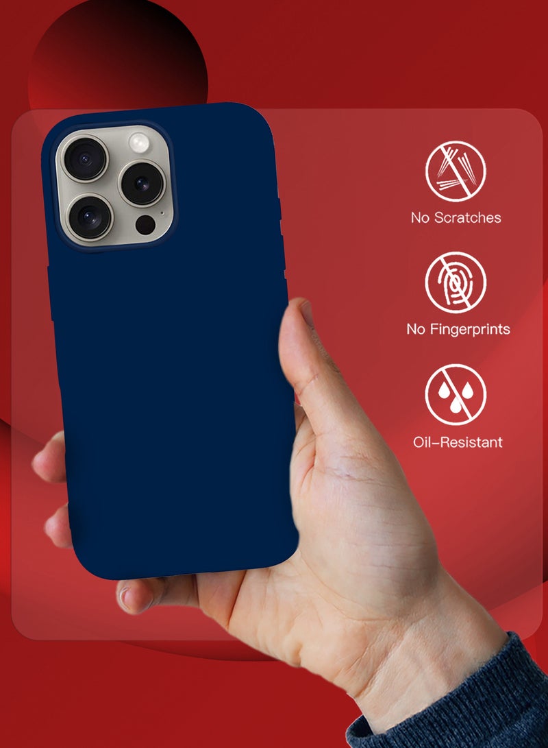 (for iPhone 16 Pro Max) Case, Slim Silicone Case, Full Covered Anti Scratch Shockproof Protective Cover - Image 4