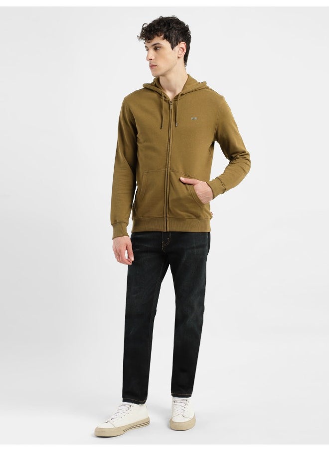 Levi's - Men's Solid Brown Hooded Sweatshirt - Image 1