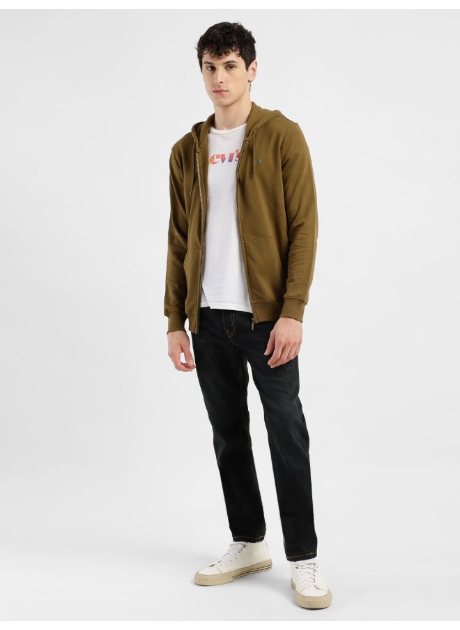 Levi's - Men's Solid Brown Hooded Sweatshirt - Image 1