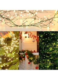 Generic USB Fairy Lights Plug in, Outdoor Twinkle Firecracker String Lights with Timer , 3M 100 LED Waterproof Cluster Lights for Indoor  Wreath Party Wedding Decoration, Warm White  - Image 4