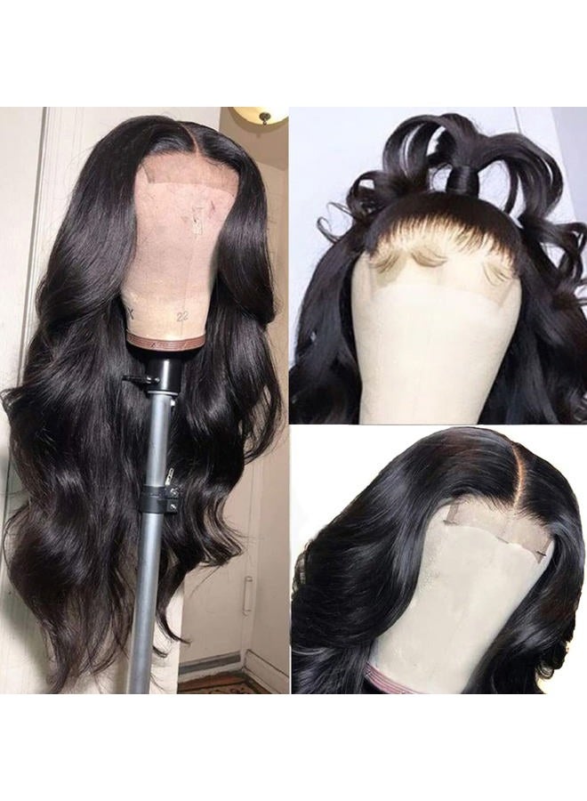 LICHANG Body Wave Wig Human Hair Pre Plucked Pre Cut Lace Front Wig Ready to Wear 4x4 Body Wave Closure Wig Human Hair 180% Density Body Wave Pre Plucked Human Hair Wig Lace 20 Inch - Image 3
