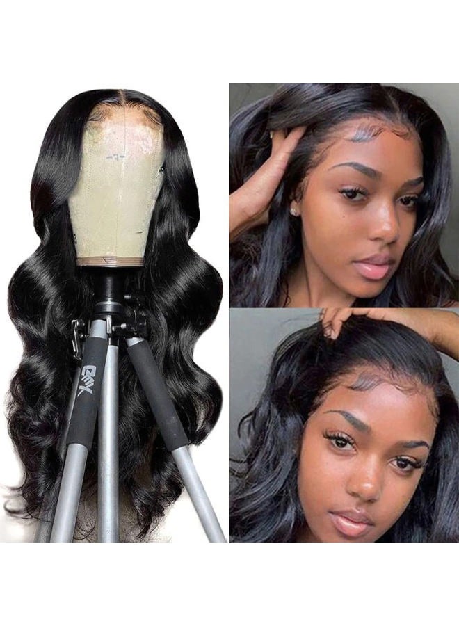 LICHANG Body Wave Wig Human Hair Pre Plucked Pre Cut Lace Front Wig Ready to Wear 4x4 Body Wave Closure Wig Human Hair 180% Density Body Wave Pre Plucked Human Hair Wig Lace 20 Inch - Image 2