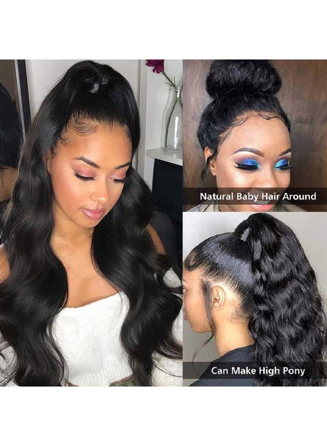 LICHANG Body Wave Wig Human Hair Pre Plucked Pre Cut Lace Front Wig Ready to Wear 4x4 Body Wave Closure Wig Human Hair 180% Density Body Wave Pre Plucked Human Hair Wig Lace 20 Inch - Image 4