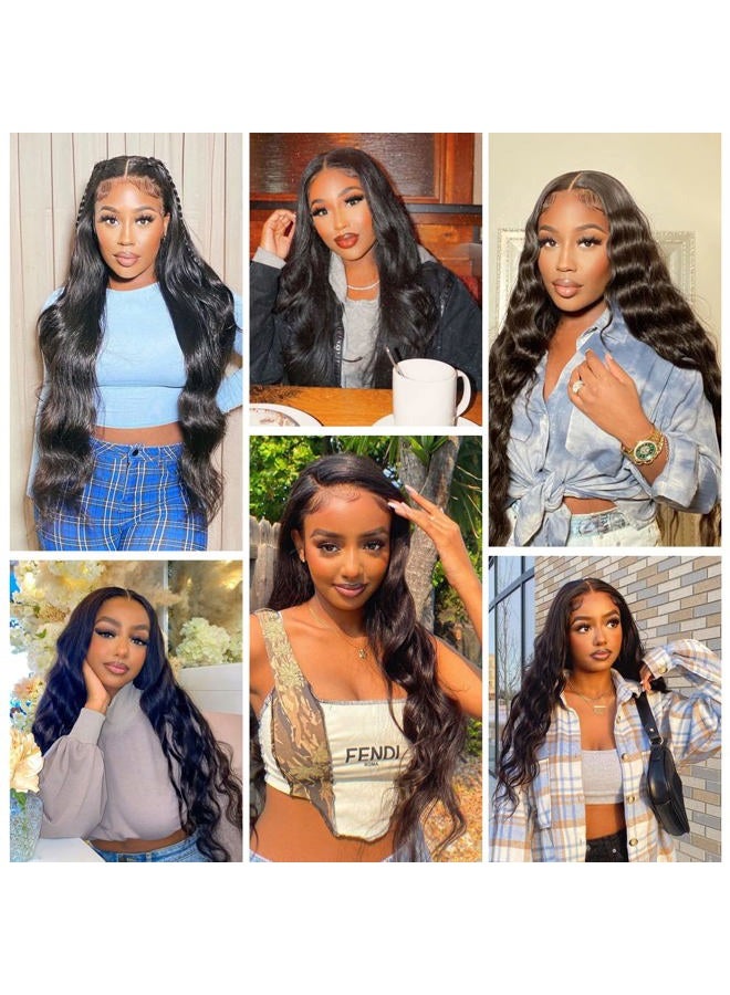 LICHANG Body Wave Wig Human Hair Pre Plucked Pre Cut Lace Front Wig Ready to Wear 4x4 Body Wave Closure Wig Human Hair 180% Density Body Wave Pre Plucked Human Hair Wig Lace 20 Inch - Image 5