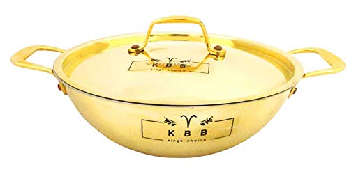 KBB قدر نحاسي بلاتينيوم KBB مع غطاء وداخل كالاى (مظهر ثلاثي الطبقات) | (1 قطعة) - Image 2