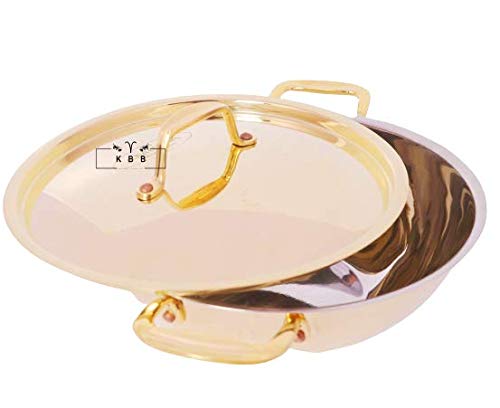 KBB قدر نحاسي بلاتينيوم KBB مع غطاء وداخل كالاى (مظهر ثلاثي الطبقات) | (1 قطعة) - Image 4