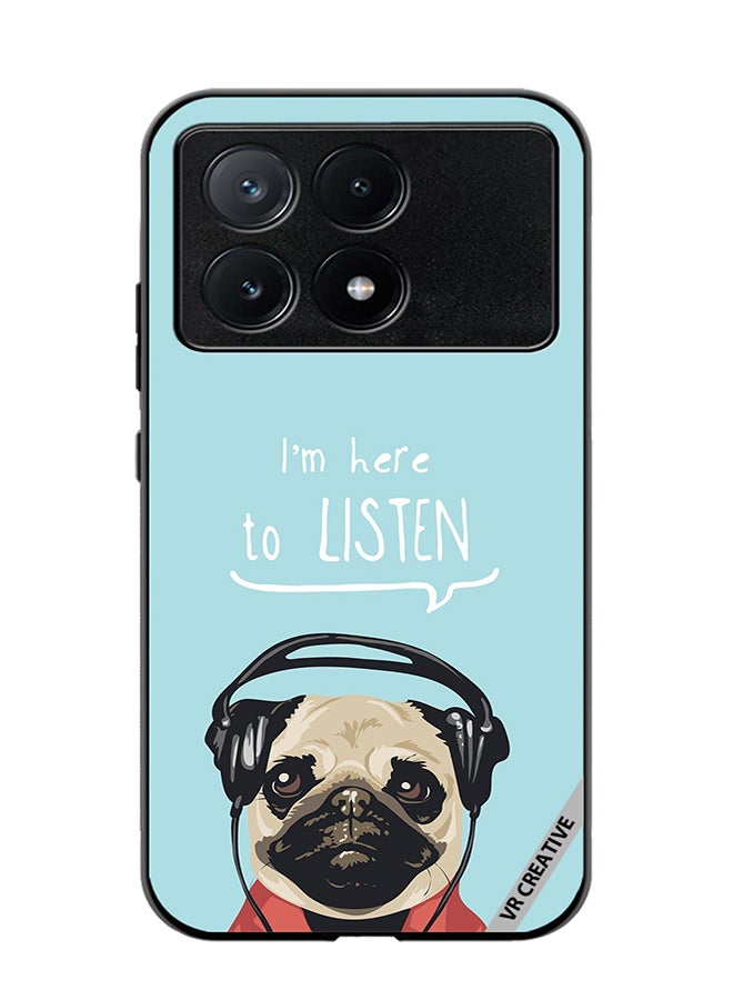 VR CREATIVE Protective Case Cover For Xiaomi Poco X6 Pro Pug Life Design Multicolour - Image 1