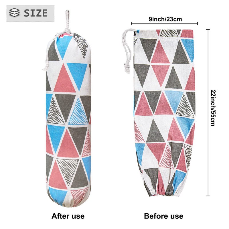 Kitchen Garbage Bag Storage Bag Washable Large Grocery Bag Wall Hanging Easy Extraction Plastic Bag Storage Hanging Bag - Image 4