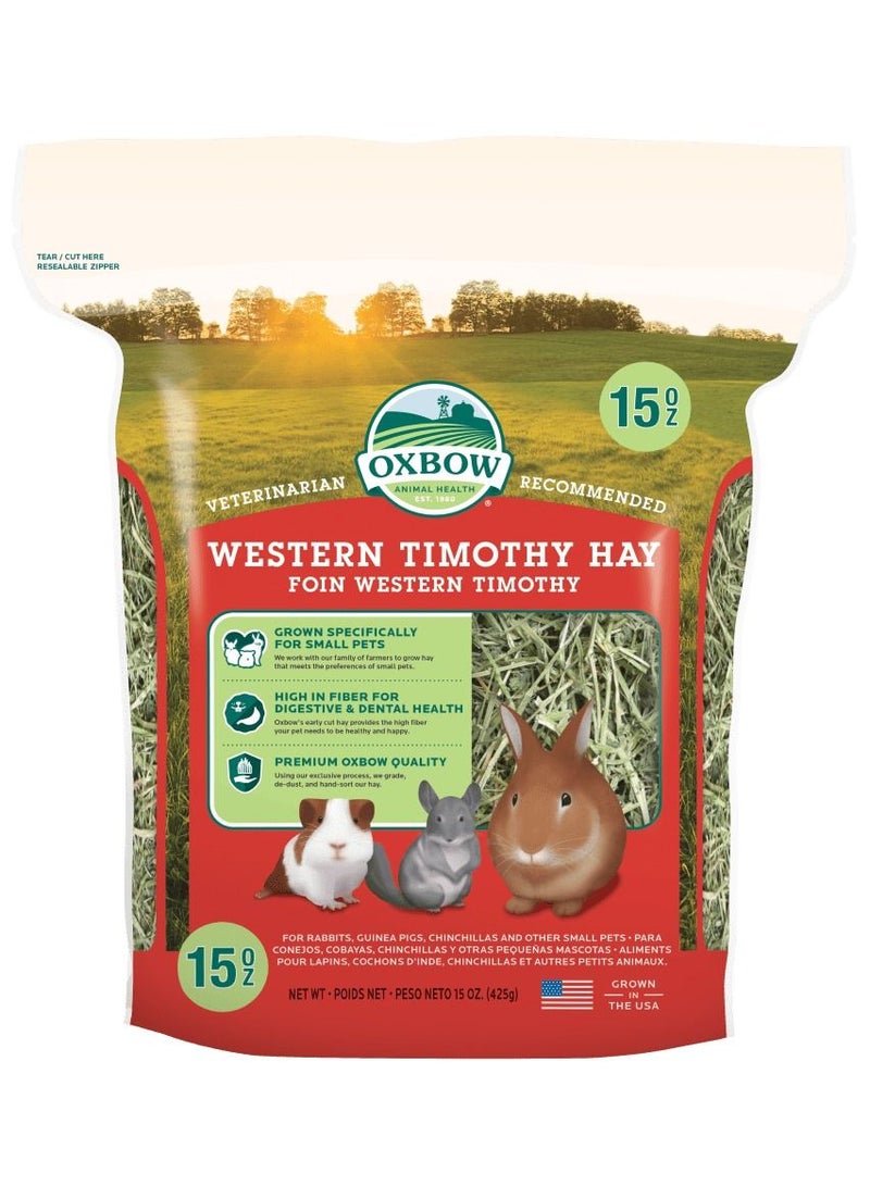 Oxbow Western Timothy Hay for Small Pets 425g - Image 1