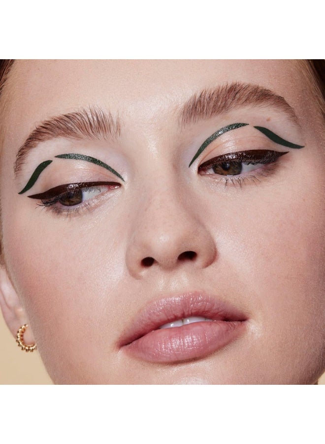 إلف قلم تحديد العيون H2O Proof Inkwell، عالي الصبغة، كحل سائل مقاوم للماء بلمسة نهائية مطفية، نباتي ولم يُختبر على الحيوانات، لون داكن ساحر - Image 4