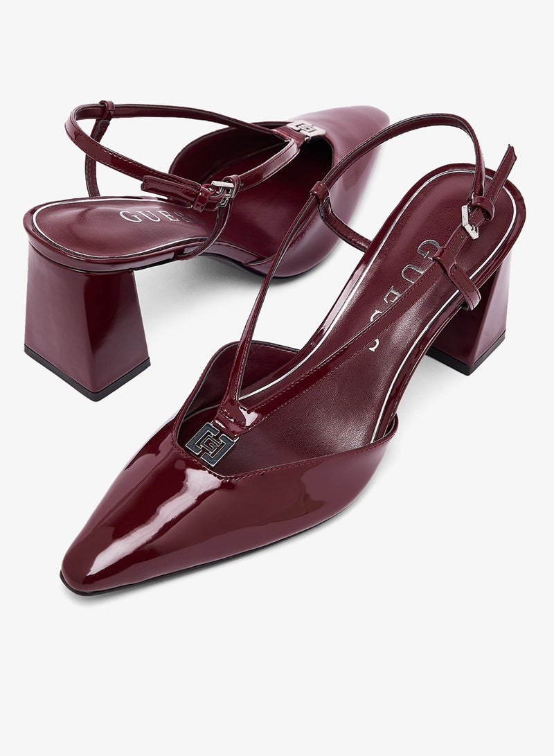 جس حذاء كاجوال بكعب وحزام خلفي - Image 4